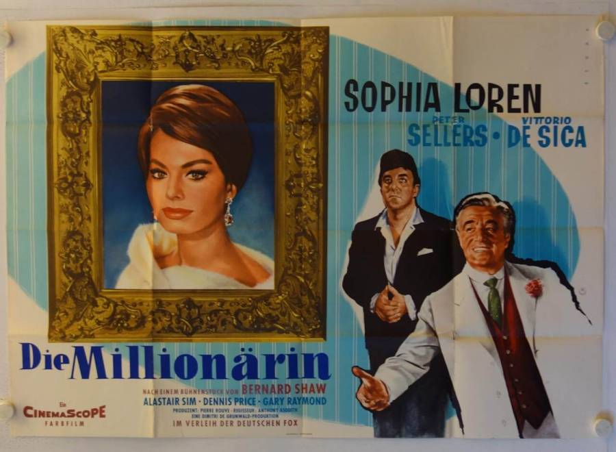 Die Millionärin originales deutsches A0-Filmplakat